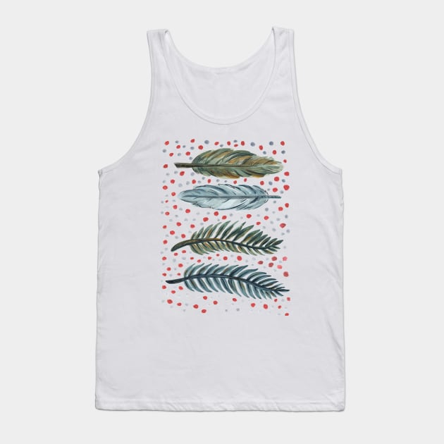 Feathers Tank Top by SWON Design